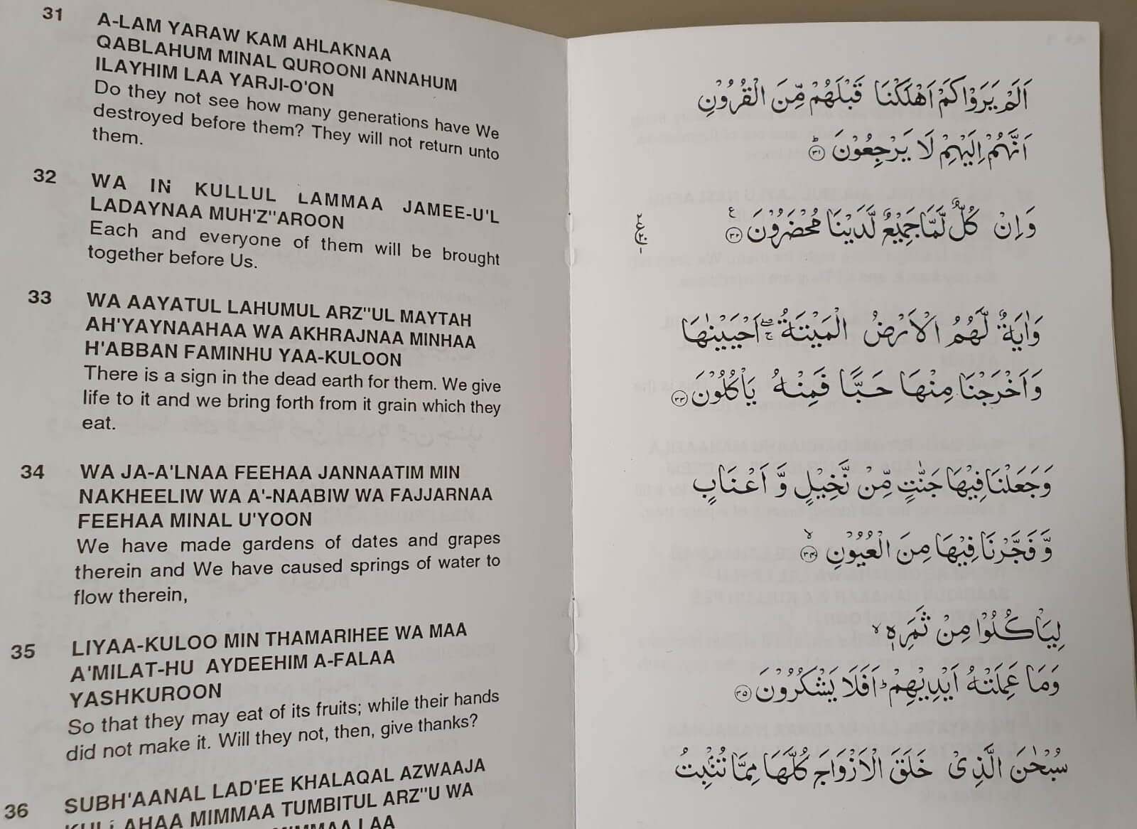Surah Yaseen - Arabic with Translation and Transliteration - Image 2